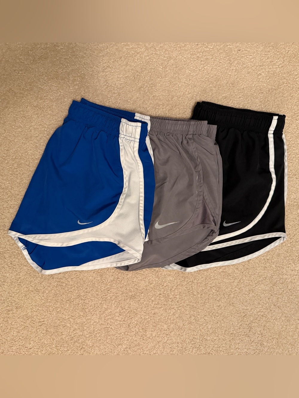 Bundle Nike Women’s Athletic Shorts — Blue, Gray, Black